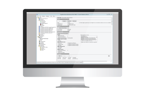 Monitor with Pageflex Server customization